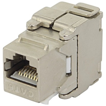 Gniazdo Keystone RJ45 STP kat.6 beznarzędziowe