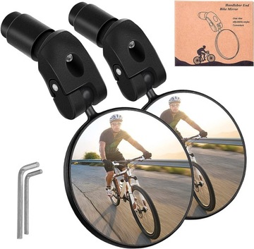 *OFERTY* | 2 SZT LUSTERKO ROWERU REGULOWANE PROFESJONALNE WYPUKŁE 360°