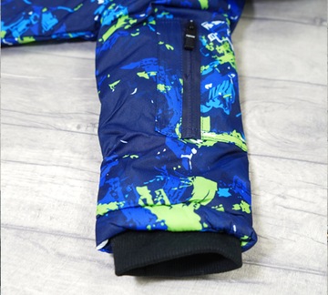 Комбинезон-двойка ЗИМНИЙ АРТ, темно-синий, размер 122.