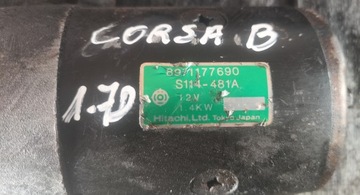 OPEL CORSA B 1.7 D STARTÉR ISUZU 17TD