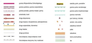 АДМИНИСТРАТИВНАЯ ДОРОЖНАЯ КАРТА НИЖНЕЙ СИЛЕЗИИ ГАЛИЛЕОС