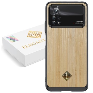 Pouzdro Pro Xiaomi Poco X4 Pro 5G Kryt Luxusní Přírodní Dřevo Originální