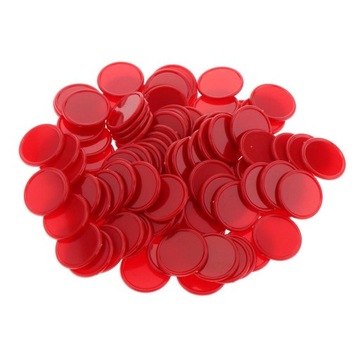 100 Pack Liczniki Liczenie żetonów Plastikowe