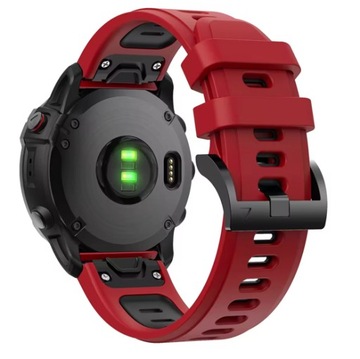 Pasek do zegarka Garmin 26mm Czerwony/Czarny
