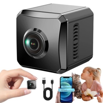 Skrytá Špionážní Mini Wifi Kamera 2,4 Ghz Detekce Usb Typu C
