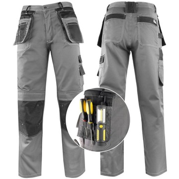 SPODNIE ROBOCZE MONTERSKIE do pasa GENERAL 56 / XL
