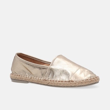 Złote espadryle damskie VENEZIA rozm. 40