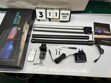 ЛАМПА ДЛЯ ЧЕРТЕЖА ДВОЙНАЯ МОЩНАЯ СВЕТОДИОДНАЯ НАСТОЛЬНАЯ ЛАМПА 24 ВТ, РЕГУЛИРУЕМАЯ