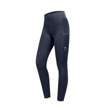 LEGGINSY SPODNIE JEŹDZIECKIE DZIECIĘCE MŁODZIEŻOWE r.152 ELT ELLA GRANATOWE