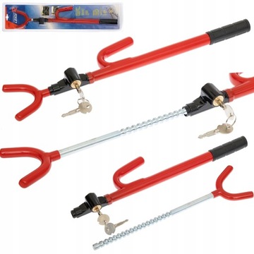 Противоугонный замок на рулевое колесо для каждого автомобиля, 2 ключа