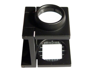 Lupa tkacka x10 z podziałką skala 1,0mm