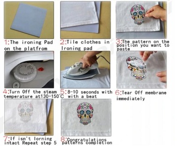 ТЕРМОНАКЛЕЙКА НАНЕСЕНИЕ УТЮГОМ ЛЕДЯНОЙ ЧЕРЕП G1