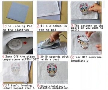 ТЕРМОНАКЛЕЙКА НАНЕСЕНИЕ УТЮГОМ слон H-34