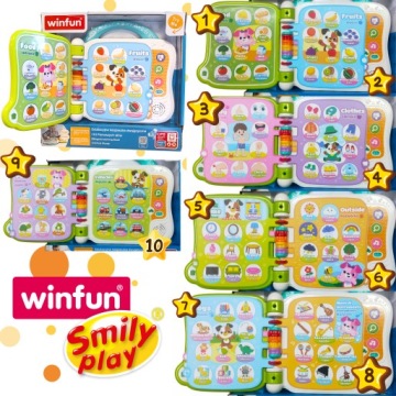 Розвивальна інтерактивна книжечка 2języczna Перші Слова Smily Play 12 міс.+