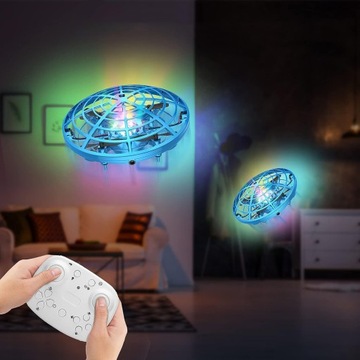 Мини-летающий дрон НЛО, управляемый вручную с помощью жестов и пульта дистанционного управления премиум-класса