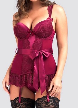 8998 LOVEHONEY sexy komplet GORSET + STRINGI M