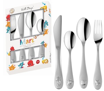 VIALLI DESIGN ДЕТСКИЕ СТОЛОВЫЕ ПРИБОРЫ ДЕТСКАЯ SEA MARE SEA HORSE STAR