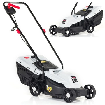 Kosiarka ELEKTRYCZNA NAC 1300 W 32cm 3 zakresy wysokości KOSZ 30 litrów 2w1