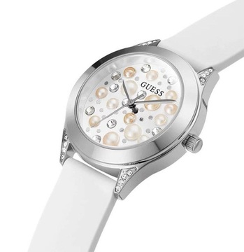 DAMSKI ZEGAREK GUESS FASHION MODOWY GW0381L1 CYRKONIE