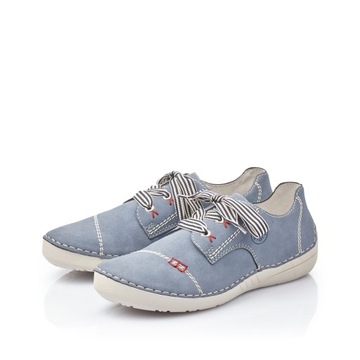 RIEKER Sneakersy, buty, półbuty niebieskie 52520