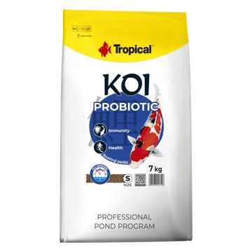 Wiosenny pokarm dla karpi KOI i karasi drobny granulat z probiotykiem S 7kg