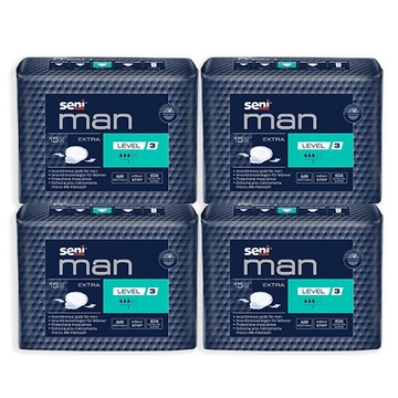 ZESTAW SENI MAN EXTRA Level 3 Wkładki 4 x 15 sztuk
