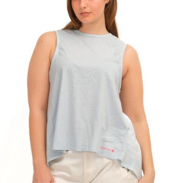Koszulka SUPERDRY t-shirt damski sportowy tank top lekki luźny niebieski XS