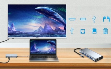 УНИВЕРСАЛЬНАЯ ДОК-СТАНЦИЯ USB-C С ПОРТОМ RJ45 ETHERNET