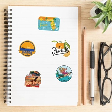НАКЛЕЙКИ ДЛЯ НОУТБУКА STICKER BOMB MIX FLORIDA 50 шт.