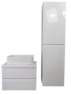 ZESTAW ŁAZIENKOWY! MDF| LAKIER BIAŁY POŁYSK! 100CM