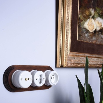 КЕРАМИЧЕСКИЙ ПЕРЕКЛЮЧАТЕЛЬ РЕТРО LOFT, УПРАВЛЯЮЩИЙ ЖАЛЮЗИ