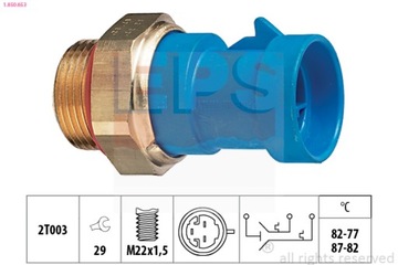 KW 550 653 PŘEPÍNAČ TERMICKÝ VENTILÁTOR CHLADIČŮ