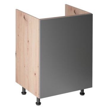 Szafka pod zlewozmywak jednodrzwiowa LANGEN D60Z-P/L artisan grey push to o