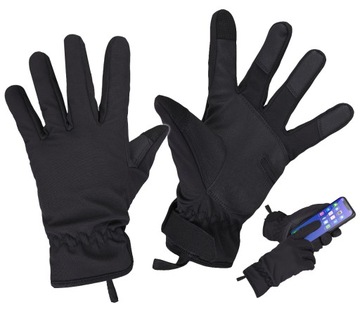 RĘKAWICE WOJSKOWE SOFTSHELL DOMINATOR CZARNE L