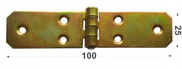 ZAWIAS BUDOWLANY SPLATANY DO DRZWI 25 x 100 OCYNK