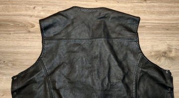 Мотоциклетный кожаный жилет (5XL)