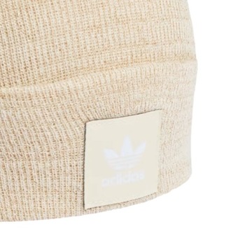 ADIDAS ORIGINALS CZAPKA ZIMOWA BEANIE GRUBA CIEPŁA LOGO NA ZIMĘ ZŁOTA NITKA