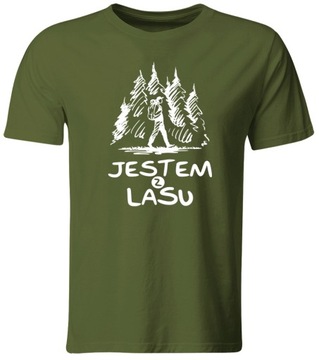 KOSZULKA JESTEM Z LASU, PREZENT DLA LEŚNIKA, ROZ. XL