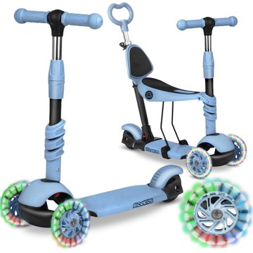 HULAJNOGA TRÓJKOŁOWA BALANSOWA 3w1 LED RICOKIDS