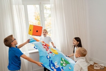 Zestaw Mata Edukacyjna Mapa Świata zwierzęta AKSON