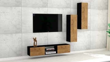 Подвесной шкаф-чердак RTV 140/3 MATT BLACK!!!