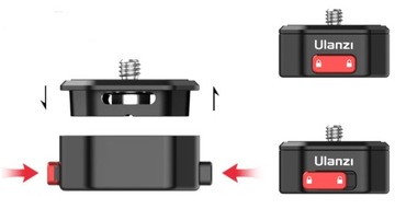 Пластина Ulanzi FAST CLAW и основание штатива для быстрой установки зеркальной камеры