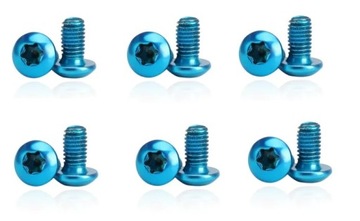 12 винтов T25 M5x10 для тормозных дисков, синие.
