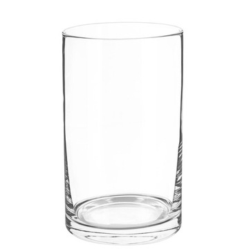 Wazon szklany CYLINDER tuba 15x20 cm średni GRUBE SZKŁO polska produkcja