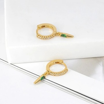 Подвеска в форме конуса с иглой в стиле панк из стерлингового серебра 925 пробы, маленькая