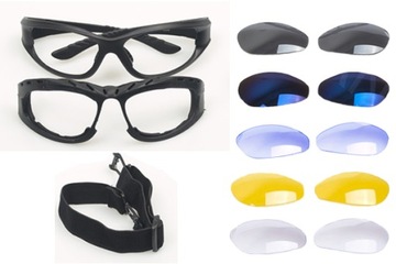 ОЧКИ, 5 СМЕННЫХ ЛИНЗ, ВЕЛОСИПЕД, ЛЫЖИ, УФ