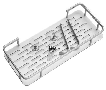 ПОЛКА ДЛЯ ДУША, ПОДВЕСНАЯ, АЛЮМИНИЯ, КЛЕЯЩАЯСЯ СО ШПИЛЬКАМИ, НАБОР 2 ШТ.