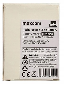 Оригинальный аккумулятор Maxcom MM720 MM721 BB MM720BB