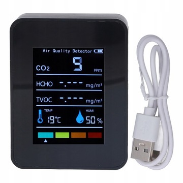 MIERNIK CO2 MONITOR JAKOŚCI POWIETRZA CZUJNK CO2