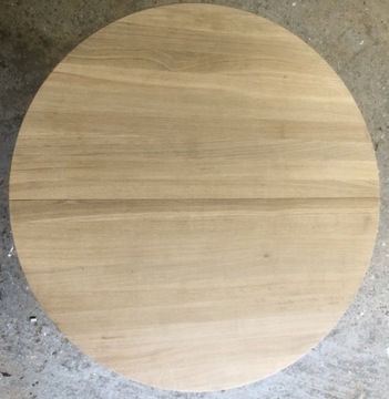 DĄB BEZ SĘKÓW GR. 3cm ŚREDNICA 60cm OKRĄGŁY BLAT